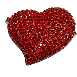 Cristiani Collezione Crystal Pave Red Heart Jewelry Box