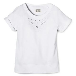 Converse One Star Womens Cutout Sweatshirt   White XS