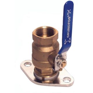 Grundfos 591206 GF15/26 Dielectric Isolation Ball Valve with Rotating Flange Brass, NPT 1 1/2