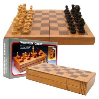 Trademark Global TG Wooden Book Style Chess Board