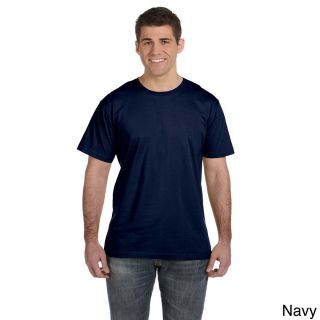 Lat Mens Fine Jersey T shirt Navy Size XXL