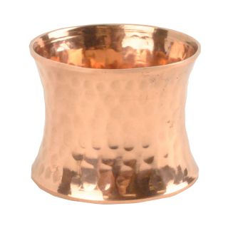 4 pc. Hammered Copper Tone Napkin Ring Set
