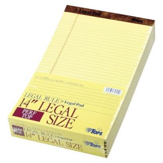 TOPS The Legal Rule Perforated Pads   Yellow (50 Sheets Per Pad)