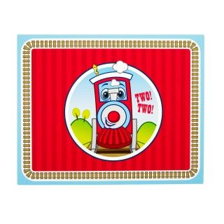 Two Two Train 2nd Birthday Activity Placemats