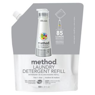 Method Free + Clear Laundry Detergent Refill 34 oz