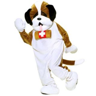 Adult Plush Puppy Dog Economy Mascot Costume   One Size Fits Most