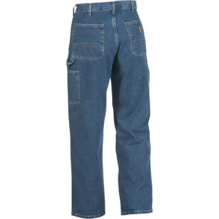 Carhartt Washed Denim Work Dungaree   Deep Stone, 36 Inch Waist x 36 Inch