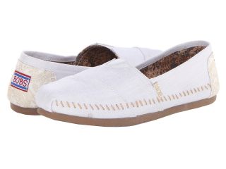 BOBS from SKECHERS Bobs   Luxe Womens Slip on Shoes (White)