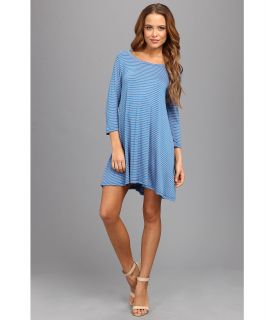 Gabriella Rocha Pipi 3/4 Sleeve Tunic Womens Dress (Blue)