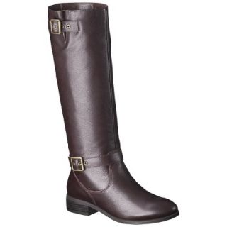 Womens Mossimo Supply Co. Rylee Genuine Leather Tall Boot   Brown 9
