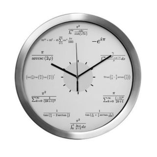  Math Modern Wall Clock (white background)