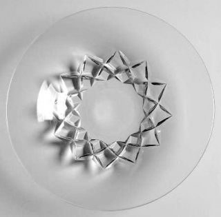 Stuart Beau Ice Plate   Cut Criss Cross Design On Bowl