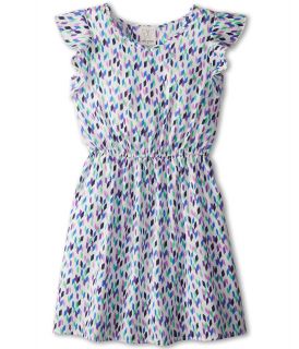 Ella Moss Girl Lana Printed Dress Girls Dress (Beige)