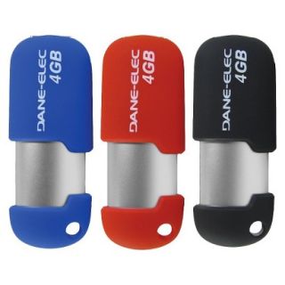 DANE ELEC 4GB USB 3 PACK CAPLESS