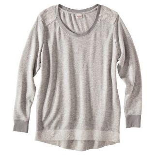 Mossimo Supply Co. Juniors Plus Size Long Sleeve Sweatshirt   Gray 2