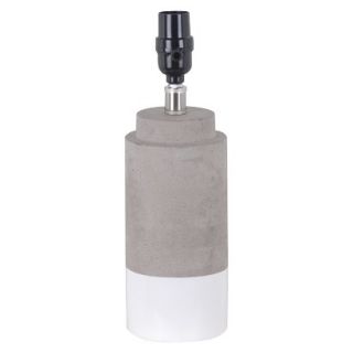 Room Essentials Dipped Cement Lamp Base Small   White (Includes CFL Bulb)