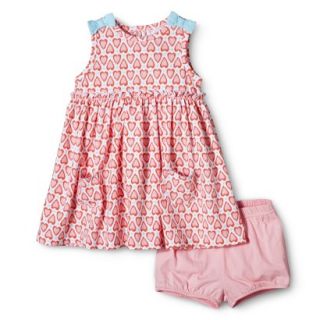 Just One YouMade by Carters Newborn Girls Dress   Pink/Turquoise NB