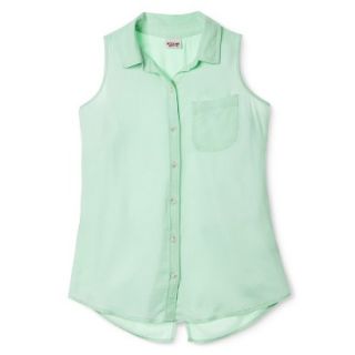 Mossimo Supply Co. Juniors Sleeveless Shirt   Green XL(15 17)
