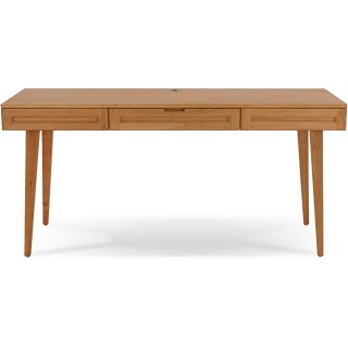 Natural Cherry Solid Wood Office Desk