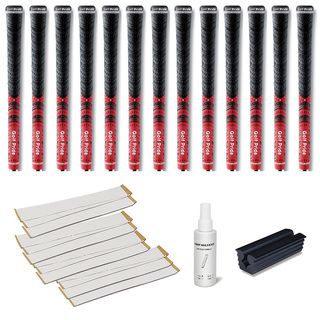 Golf Pride New Decade Mcc 0.580 Red   13pc Grip Kit (with Tape, Solvent, Vise Clamp)