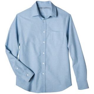 Mossimo Supply Co. Mens Long Sleeve Oxford Button Down   Blue S