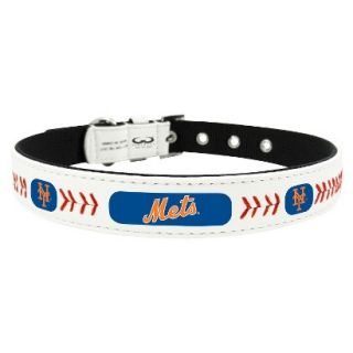 New York Mets Classic Leather Small Baseball Collar