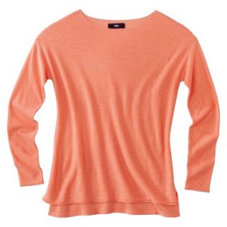 Mossimo Womens Crew Neck Pullover Sweater   Deco Peach L