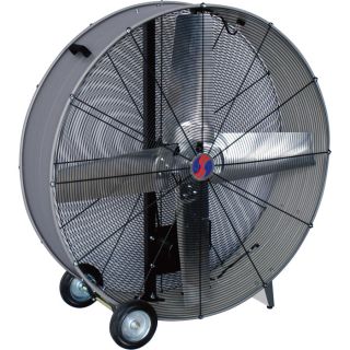 Q Standard 48 Inch Belt Driven Enclosed Motor Drum Fan   1 HP, 17,500 19,500