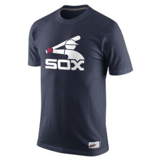 Nike Cooperstown Washed Dugout Logo 1.4 (MLB White Sox) Mens T Shirt   Navy