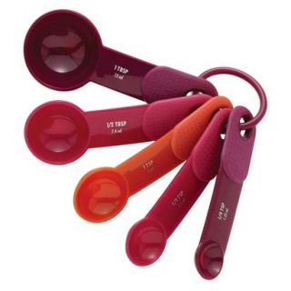 KitchenAid 5 Piece Plastic Measuring Spoon Set   Assorted Color