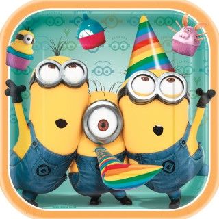 Despicable Me 2   Square Dinner Plates