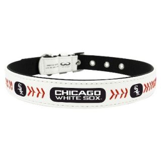 Chicago White Sox Classic Leather Toy Baseball Collar