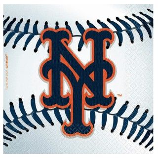 New York Mets Baseball   Beverage Napkins