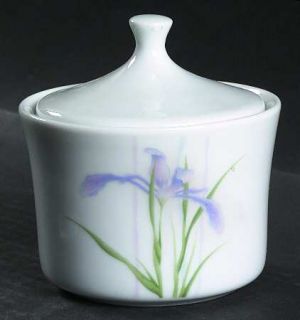 Corning Shadow Iris Sugar Bowl & Lid, Fine China Dinnerware   Corelle, Purple Fl