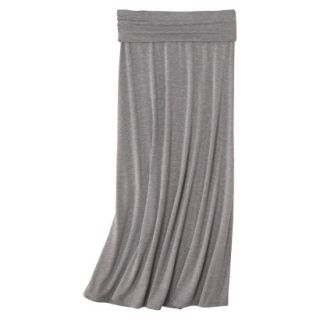 Mossimo Supply Co. Juniors Solid Fold Over Maxi Skirt   Gray L(11 13)