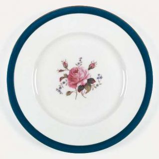 Coalport Fairfax Cobalt Blue Dinner Plate, Fine China Dinnerware   Blue Band, Ro