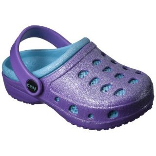 Toddler Girls Allover Glitter Clogs   Purple 4 5