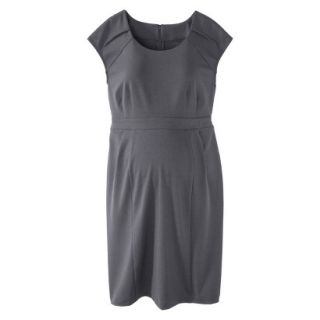 Liz Lange for Target Maternity Short Sleeve Ponte Dress   Gray XL