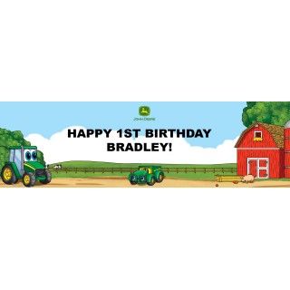 Johnny Tractor Personalized Banner
