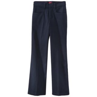 Dickies Girls Classic Fit Stretch Flare Bottom Pant   Navy 8 Slim