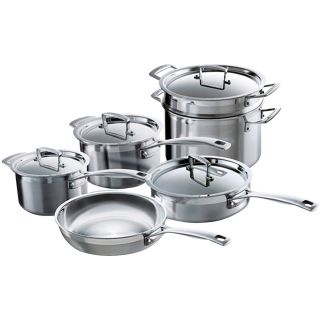 Le Creuset 10 pc. Tri Ply Stainless Steel Cookware Set