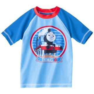 Thomas the Tank Engine Toddler Boys Short Sleeve Rashguard   Blue 3T