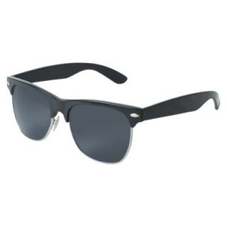 Xhilaration Retro Frame Large Sunglasses   Black