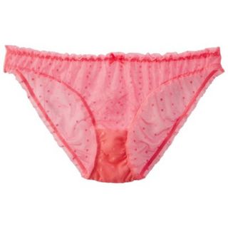 Xhilaration Juniors Sheer Bikini Bloomers   Primo Pink XL