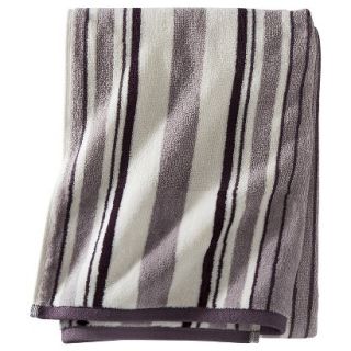 Threshold Stripe Bath Towel   Purple