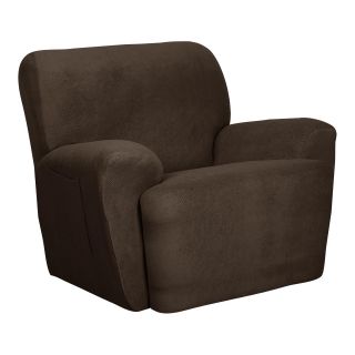 Maggie 4 pc. Stretch Recliner Slipcover Set, Chocolate (Brown)