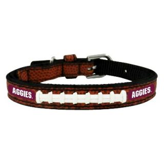 Texas A&M Aggies Classic Leather Toy Football Collar