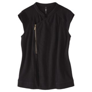 labworks Womens Asymmetrical Zip Vest   Black XS