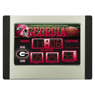 Team Sports America Georgia Scoreboard Desk Clock