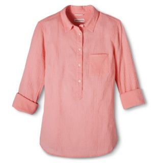 Merona Womens Favorite Popover Shirt   Moxie Peach   M